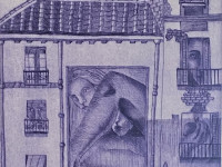 Graciela Canovas, Sin título, grabado en metal, 31 x 24 cm., 1989